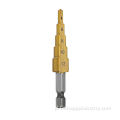 3PCS Hex HEX HSS Titanium Coated Drill